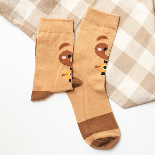 Cutie Tanuki Face - Socks